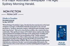 MADE IN SWEDEN the non fiction pick of the week in Sydney Morning Herald, Australia, July 2019.